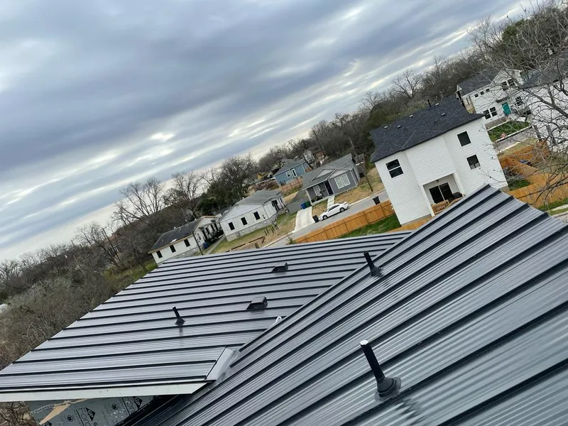 Standing seam metal roof panels with vents for Skylight Repair in Mequon